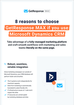 GetResponse and Microsoft Dynamics 365 Integration